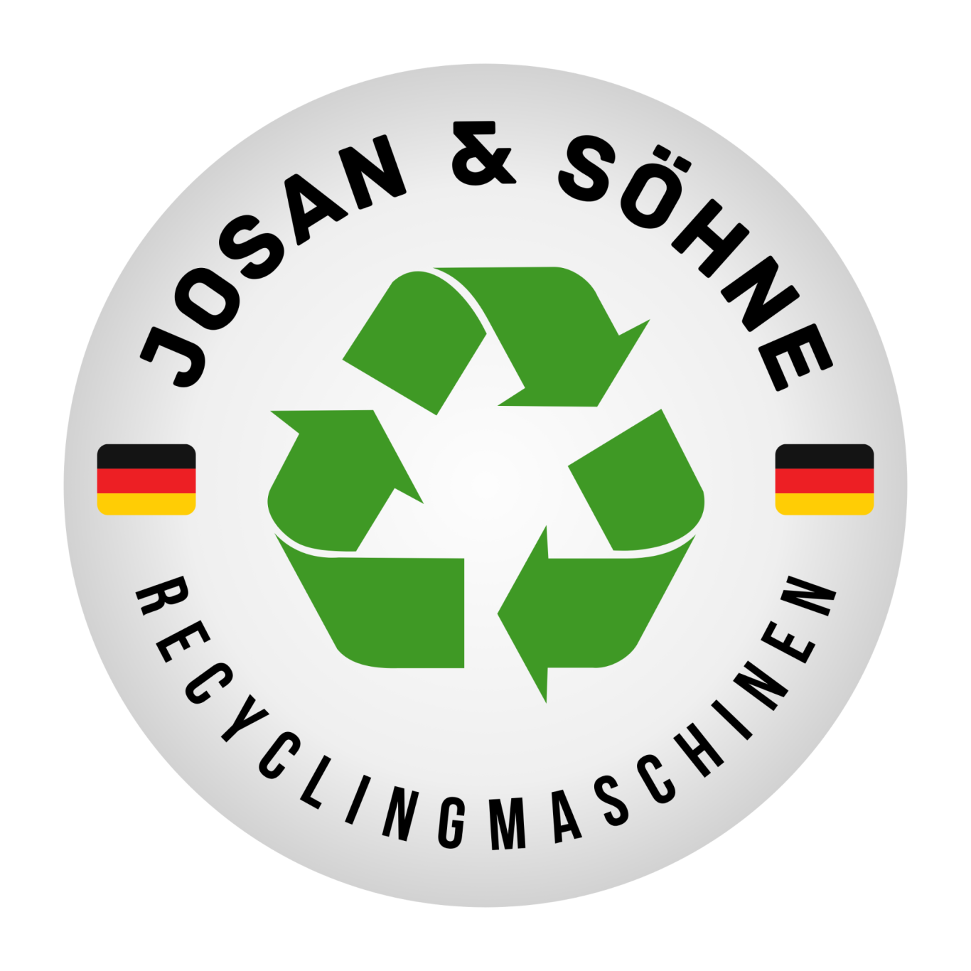 JOSAN & SÖHNE Recyclingmaschinen aus Deutschland JOSAN und SÖHNE Logo rund